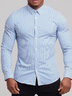 Lapel Casual Button Single-breasted Men's Shirt