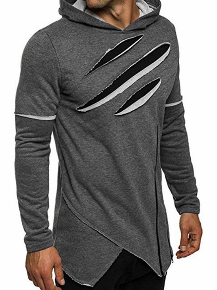 Pullover Slim Hoodies För Män