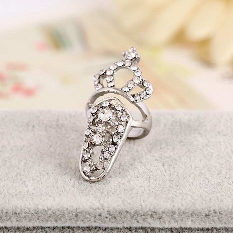 Crown Hollow Out Crown Women's Nail Ring