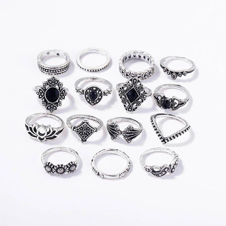 Vintage Alloy Women's Holiday Rings