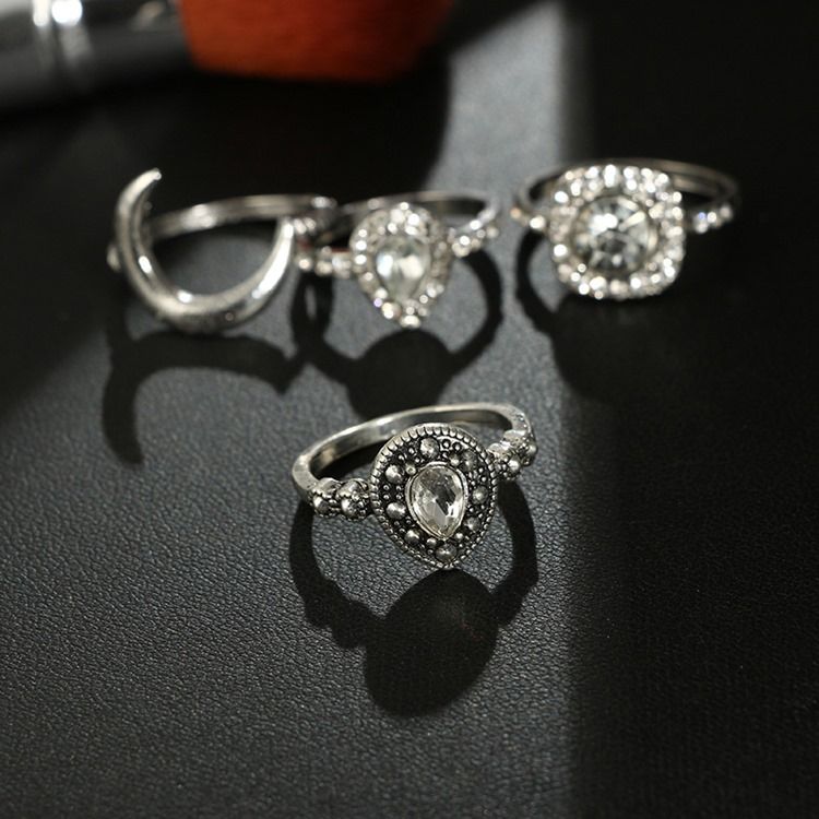 Vintage Diamante Holiday Women's Rings