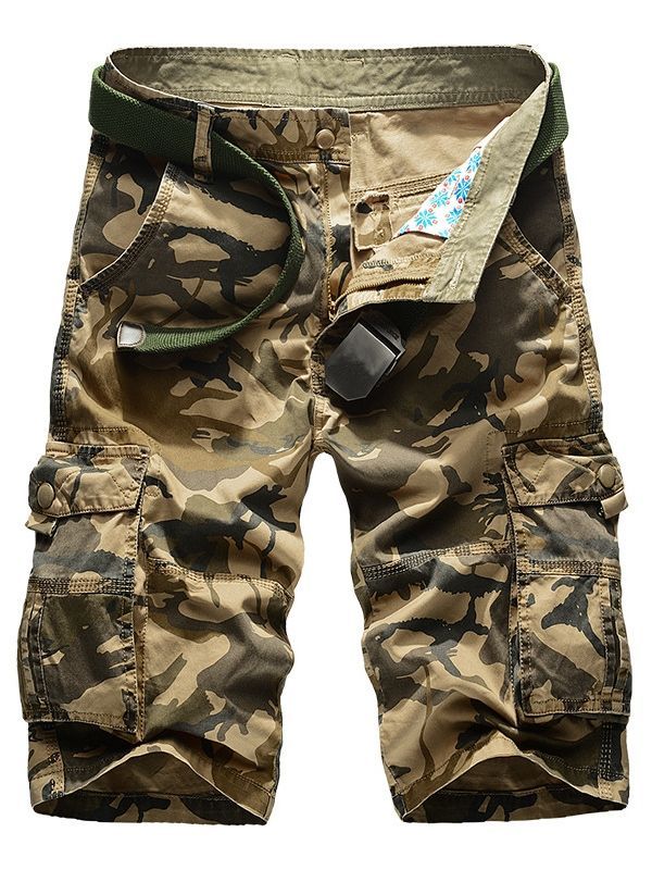 Camouflage Pocket Loose Casual Men's Shorts