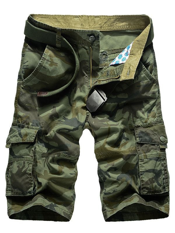 Camouflage Pocket Loose Casual Men's Shorts