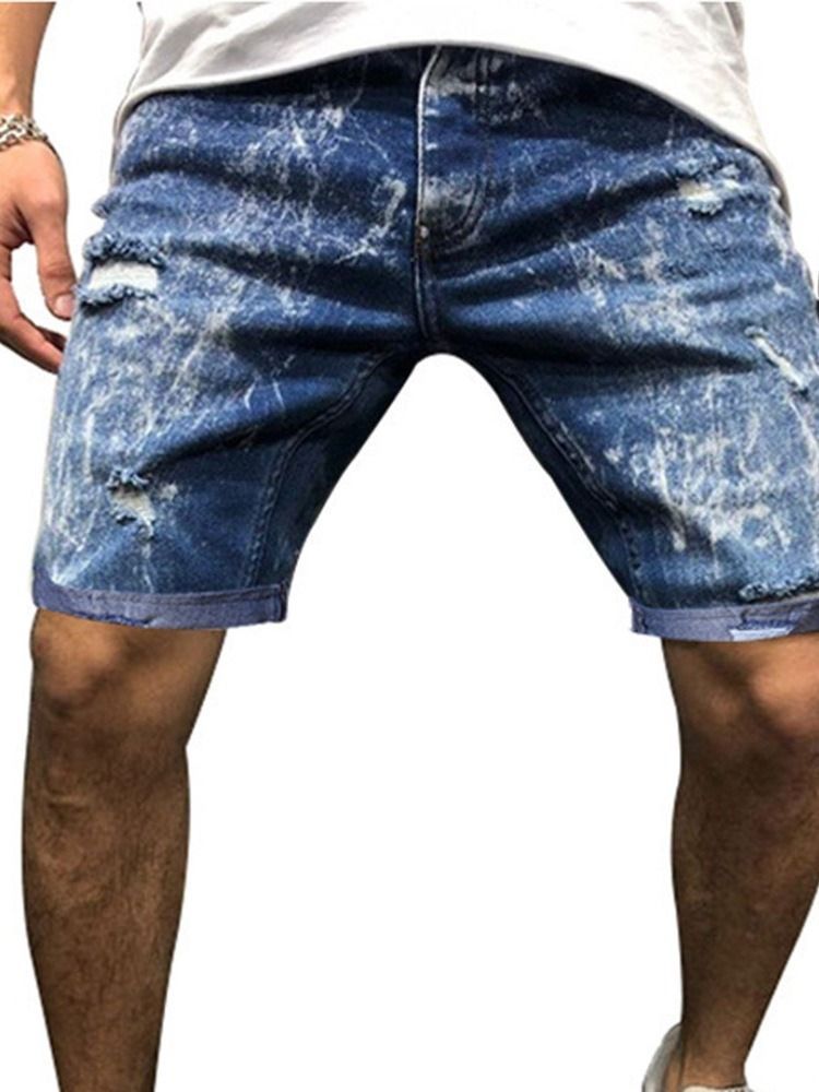 Hålfärgblock Lös Knapp Midja Herrshorts