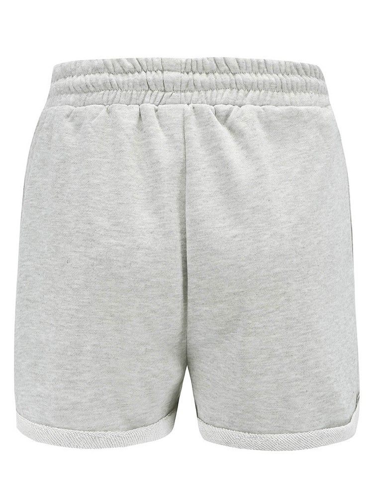 Plain Lace-up Sportshorts För Kvinnor