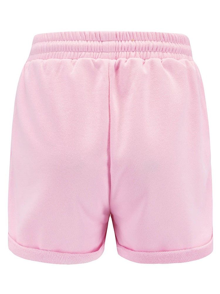 Plain Lace-up Sportshorts För Kvinnor