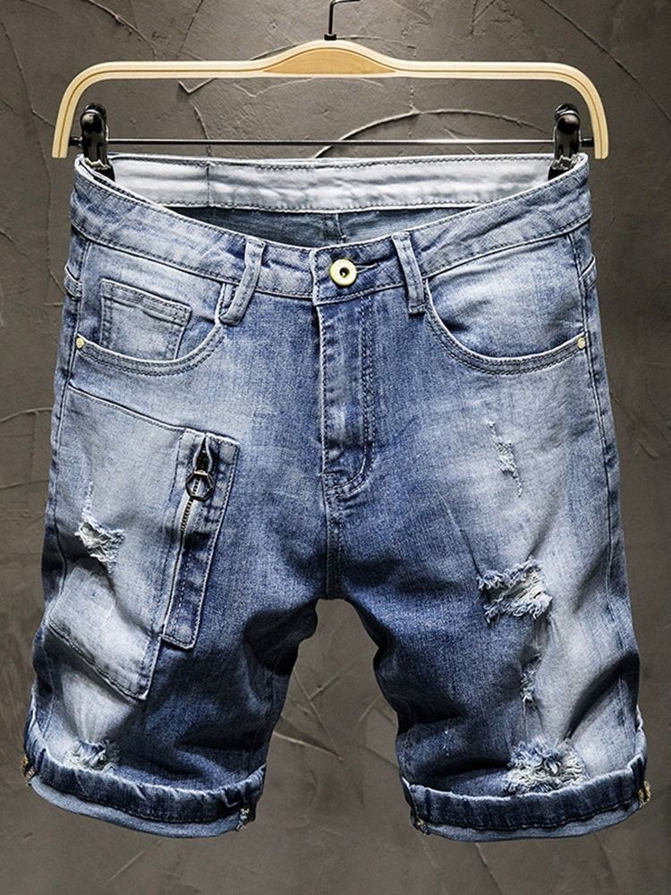 Pocket Thin Zipper Herr Shorts