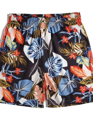 Print Loose Elastics Casual Shorts För Män