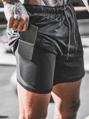 Slim Lace-up Men's Casual Shorts