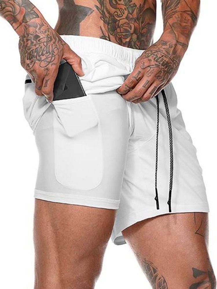 Slim Lace-up Men's Casual Shorts