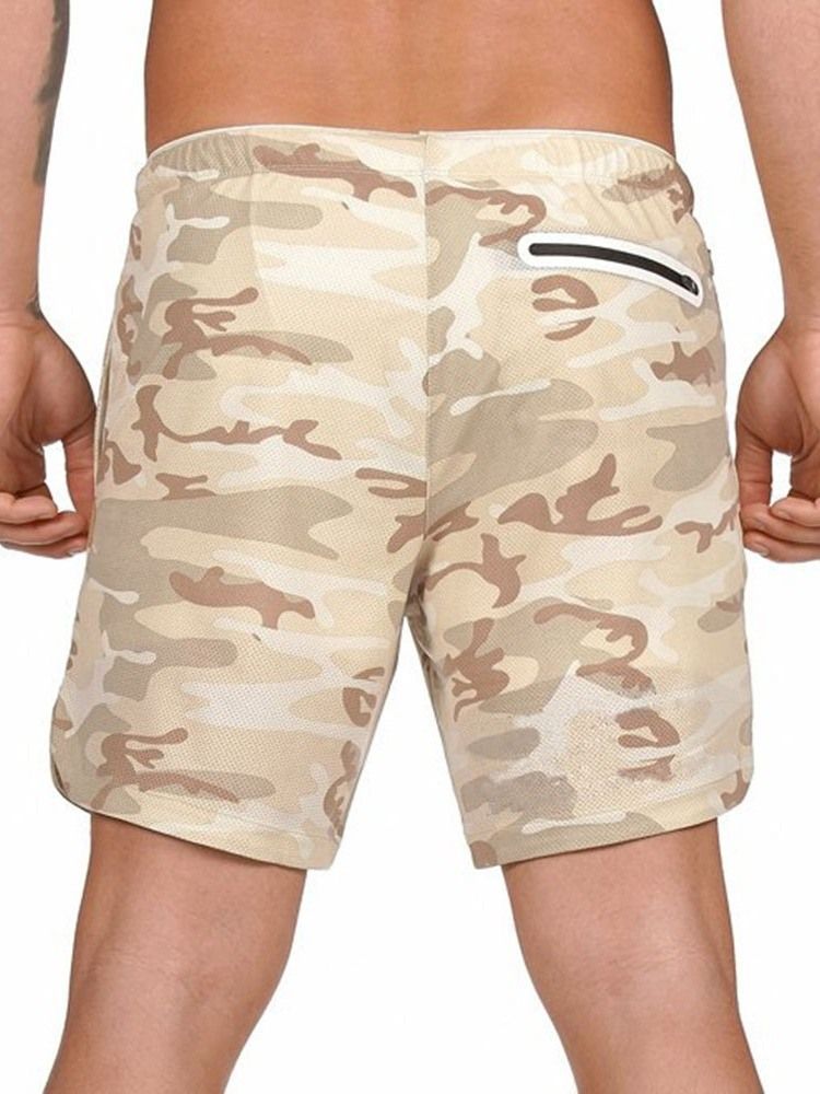 Slim Lace-up Men's Casual Shorts