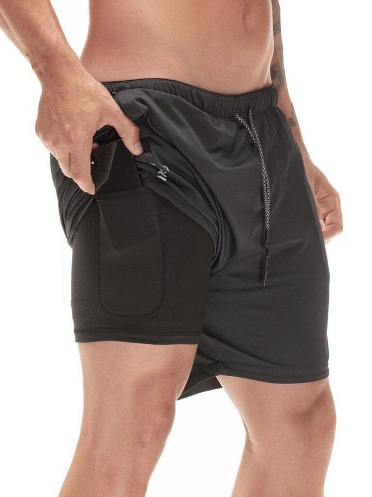 Slim Lace-up Men's Casual Shorts