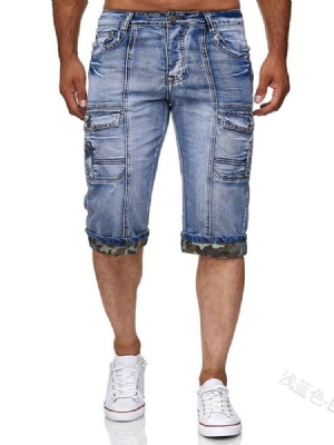 Slim-shorts Med Dragkedja För Män