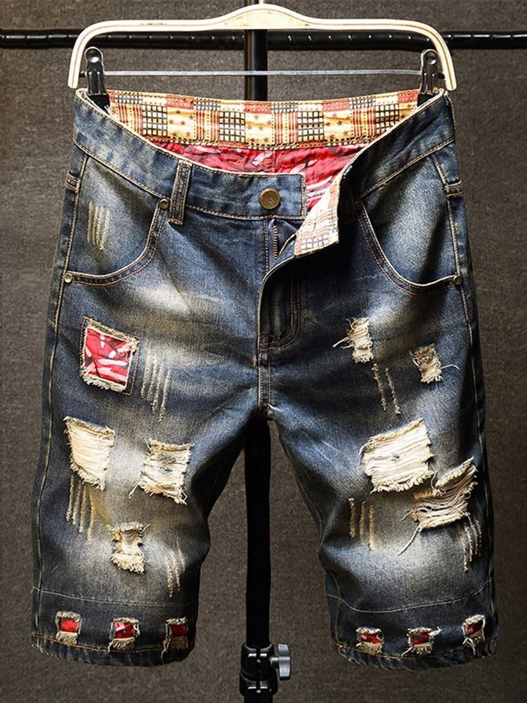 Straight European European Jeans Med Dragkedja