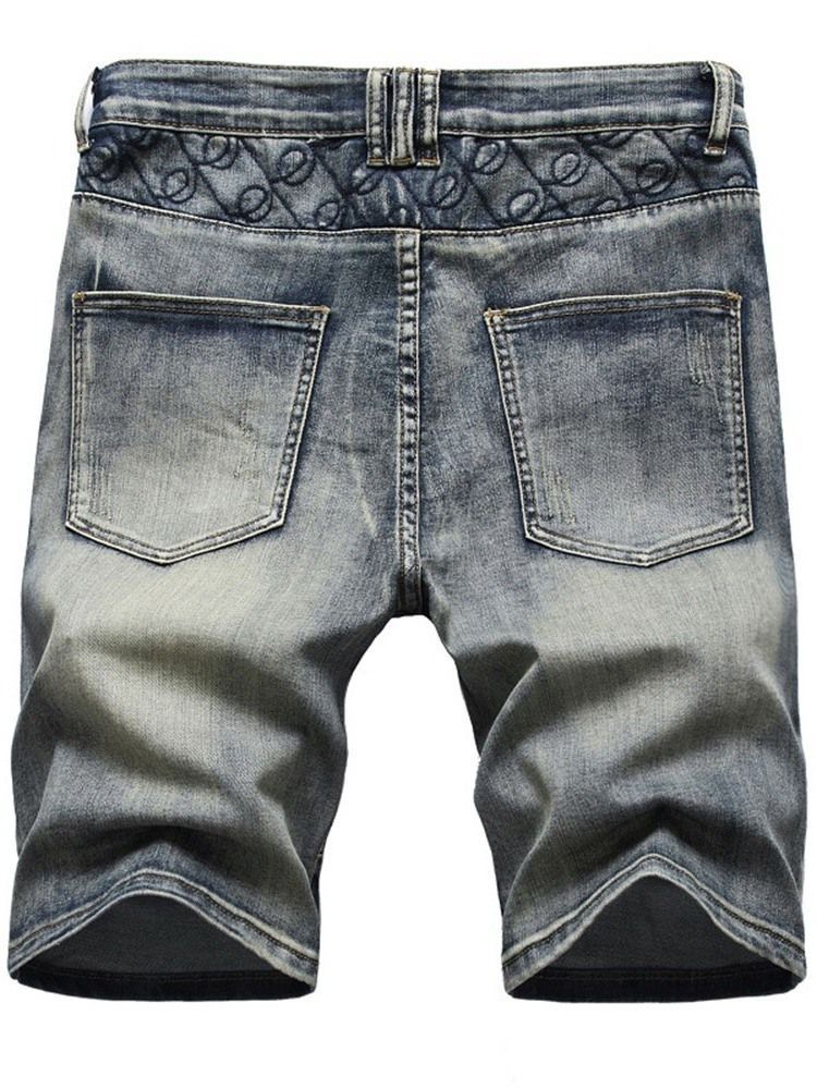 Straight Pocket Casual Zipper Herr Shorts