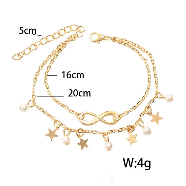 Pearl Star Anklet