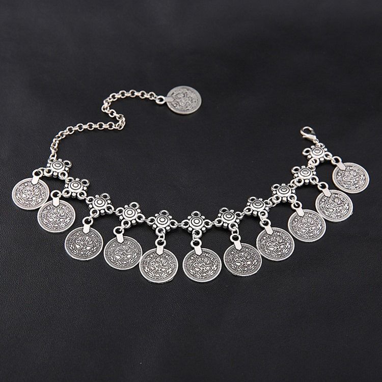 Vintage E-plating Alloy Anklets