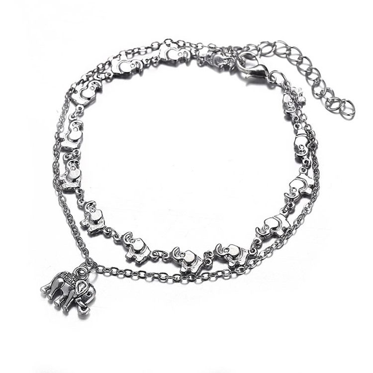 Vintage Unisex Elefant Anklet