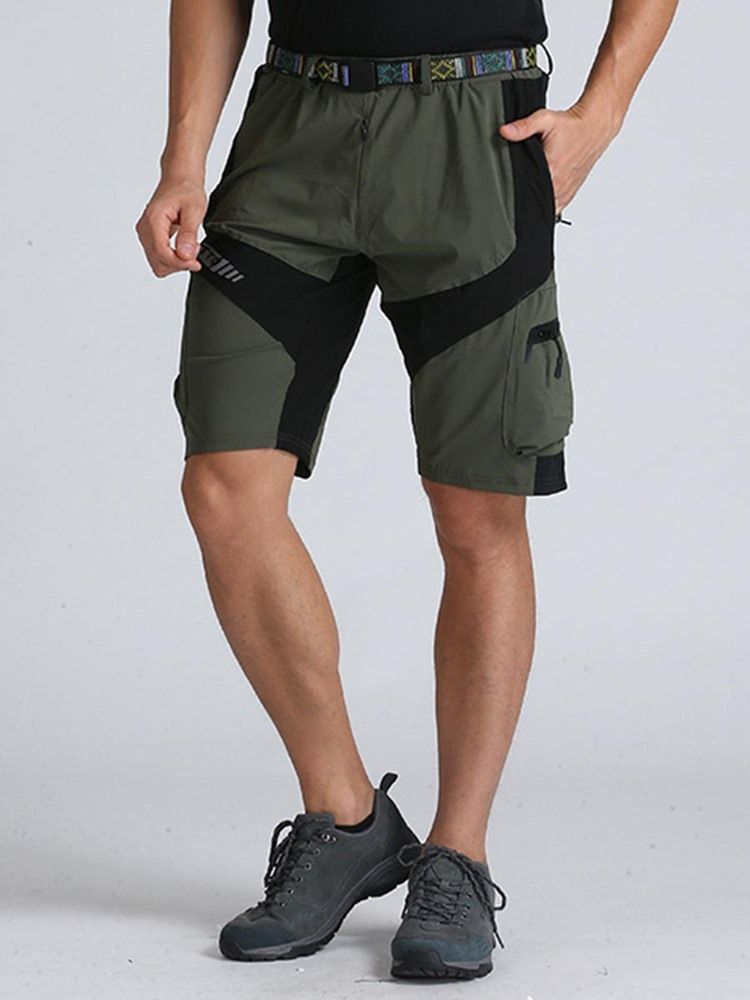 Färgblocket För Män Cargo Shorts Outdoor Wear Lightweigh