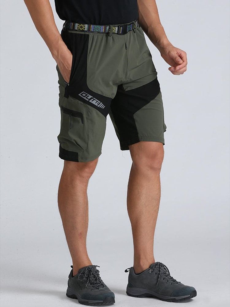 Färgblocket För Män Cargo Shorts Outdoor Wear Lightweigh