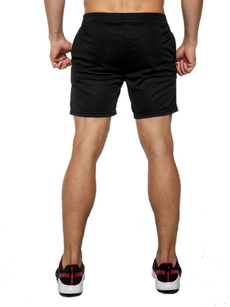 Herr Color Block Shorts Patchwork Sportbyxor