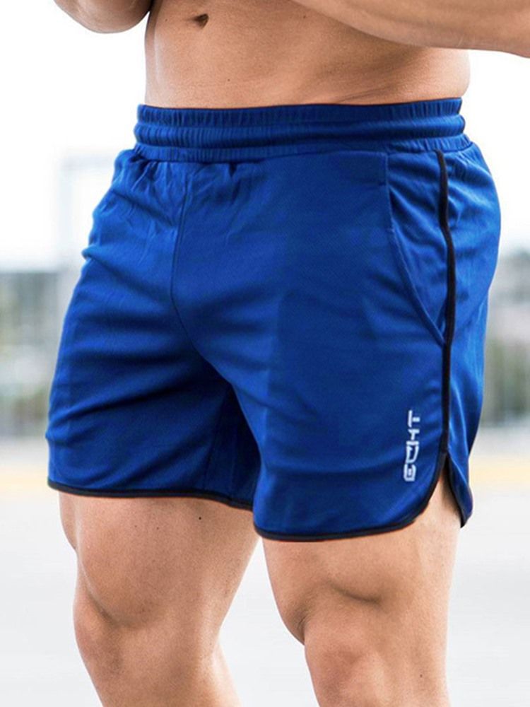 Herr Letter Shorts Running Sports Pants