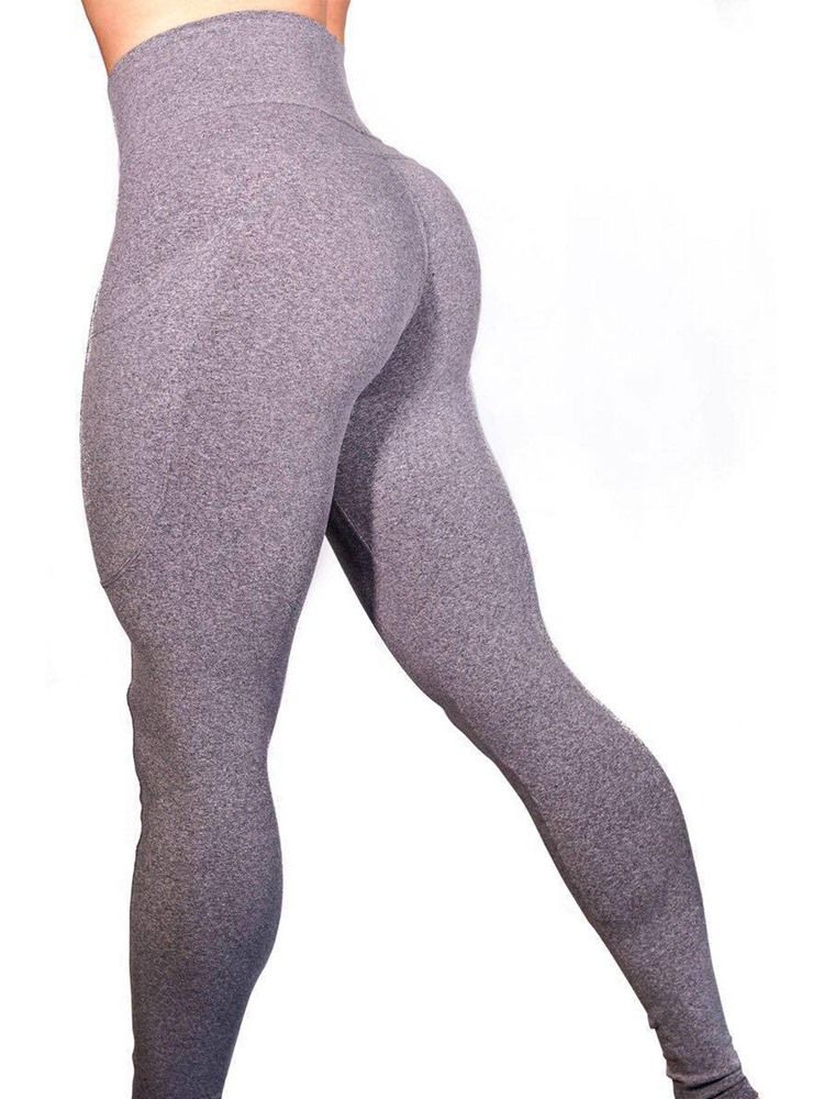 Kvinnor Anti-svettfickor Solid Yoga Leggings Yoga Byxor Hög Midja Tiktok Leggings