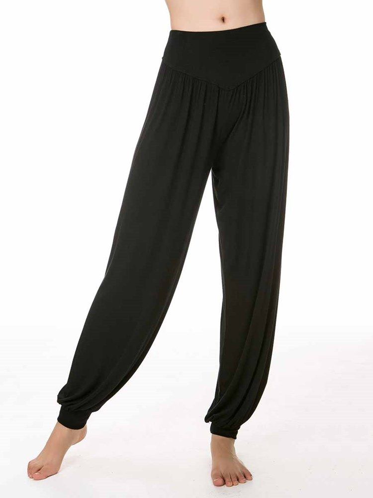 Kvinnor Modal Solid Andningsbar Yoga Harem Pants