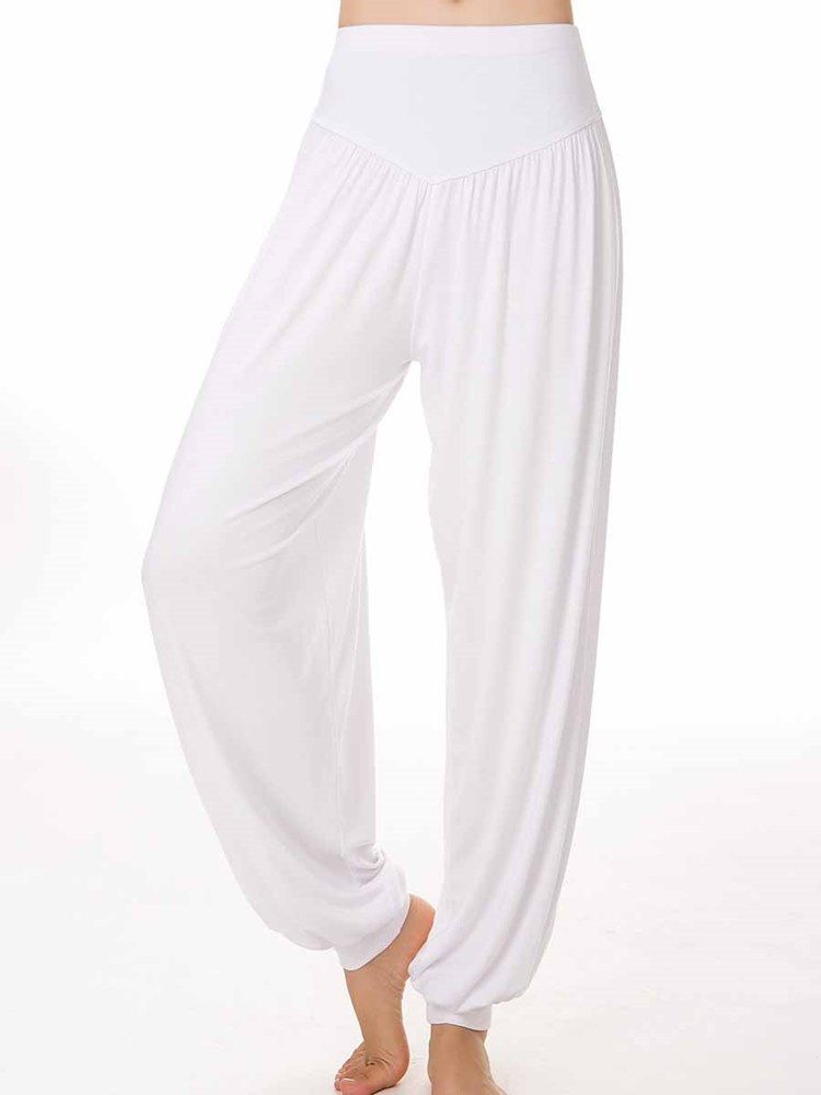 Kvinnor Modal Solid Andningsbar Yoga Harem Pants