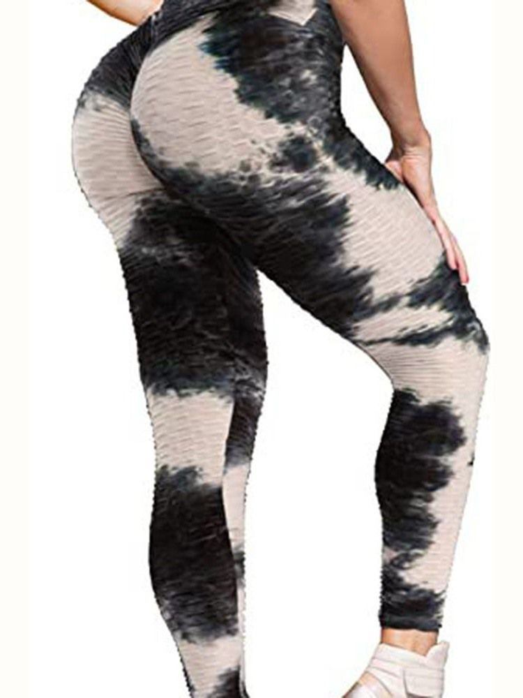 Kvinnors Polyester Snabbtorkande Yogabyxor För Kvinnor Med Hög Midja Tiktok Leggings