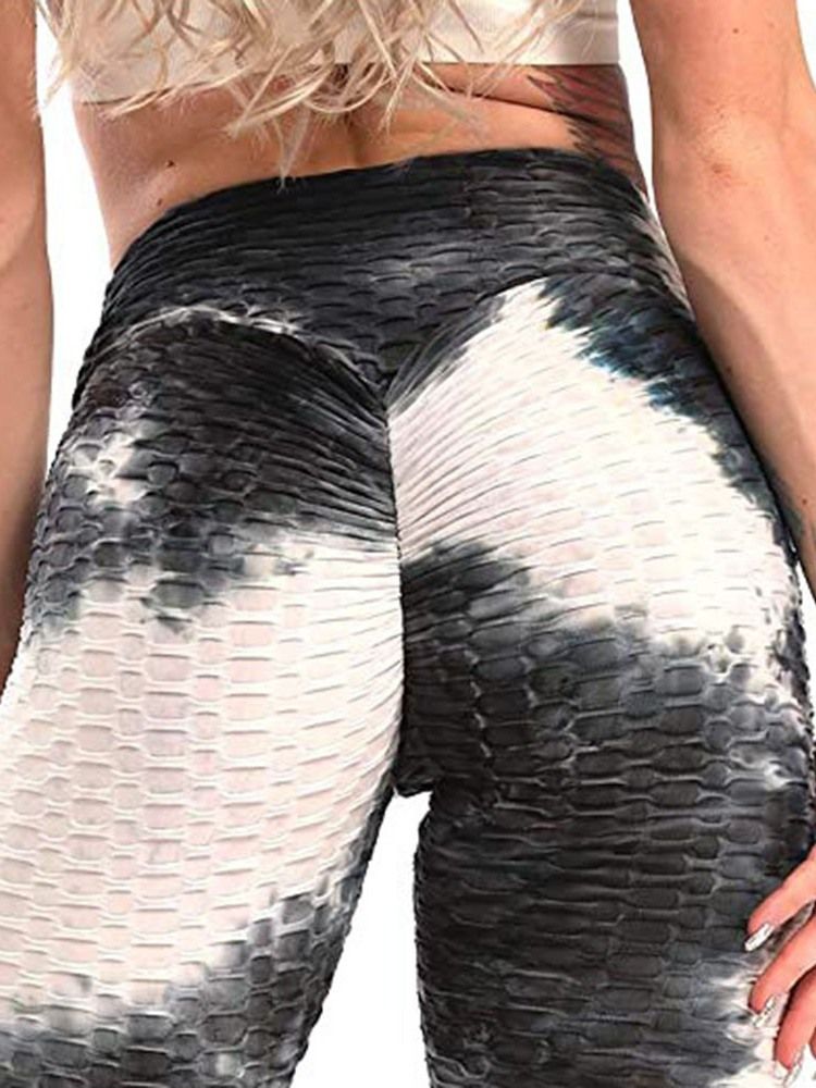 Kvinnors Polyester Snabbtorkande Yogabyxor För Kvinnor Med Hög Midja Tiktok Leggings