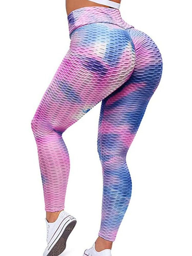 Kvinnors Polyester Snabbtorkande Yogabyxor För Kvinnor Med Hög Midja Tiktok Leggings