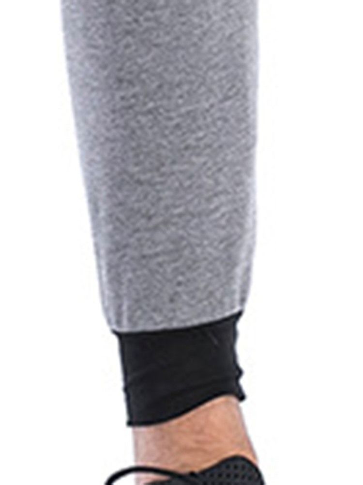 Män Color Block Patchwork Ankle Length Sports Pants