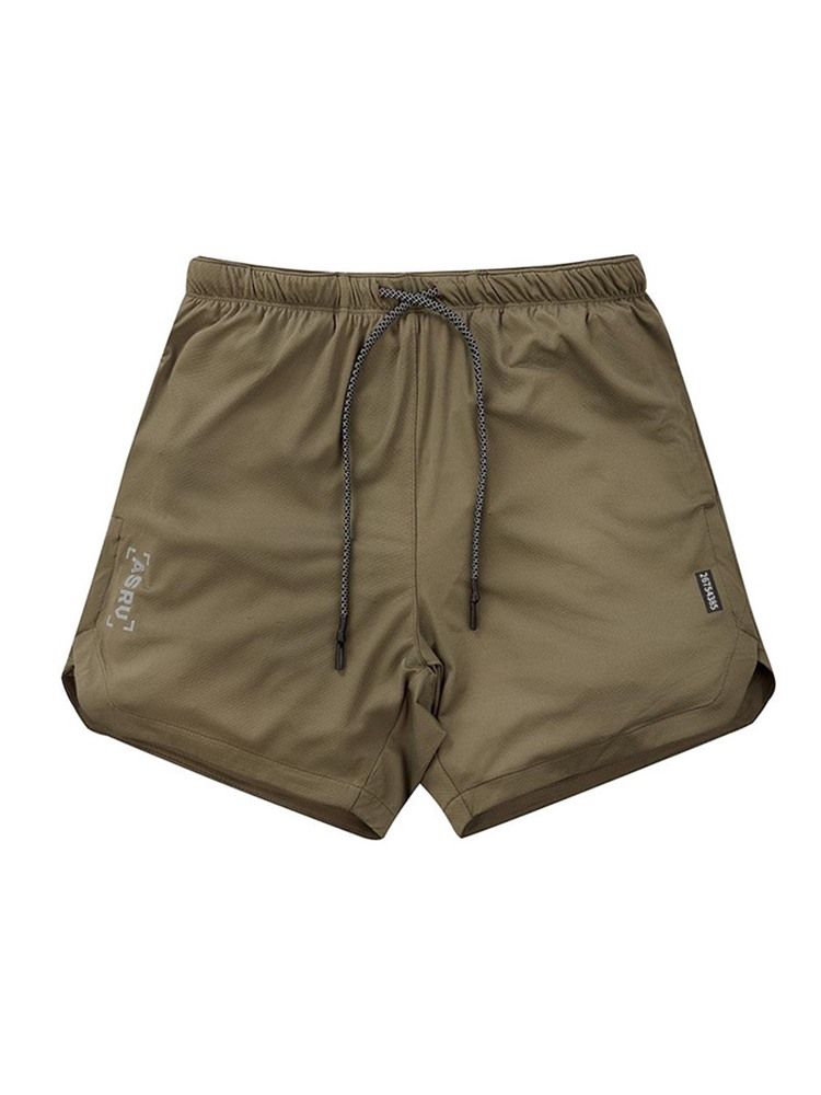 Män Hidden Pocket Camouflage Shorts Sommarsportbyxor