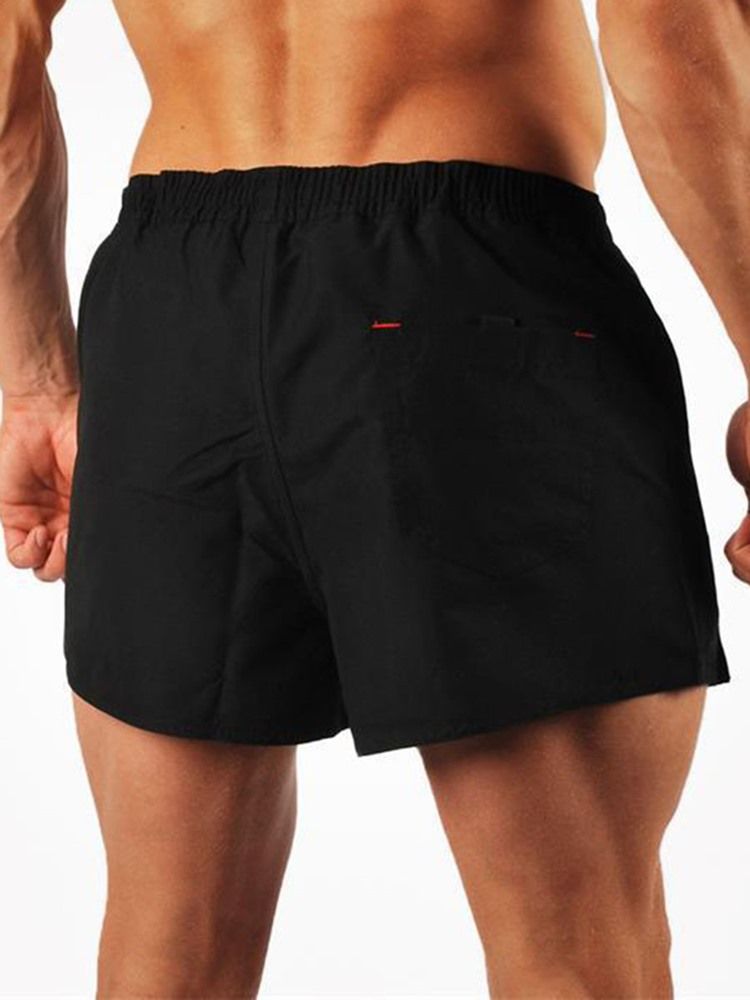 Män Snabbtorkande Andningsbokstryck Sommar Sportshorts