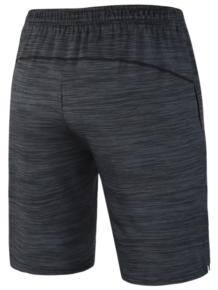 Män Solid Anti-shrink Sport Shorts Löpbyxor