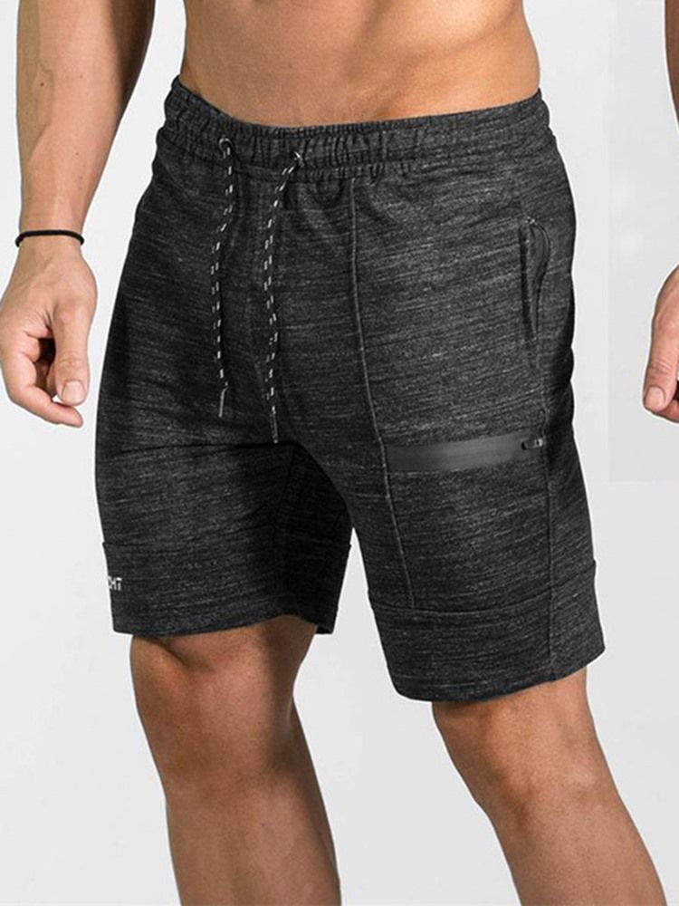 Mäns Brevtryck Sportshorts Basketbyxor