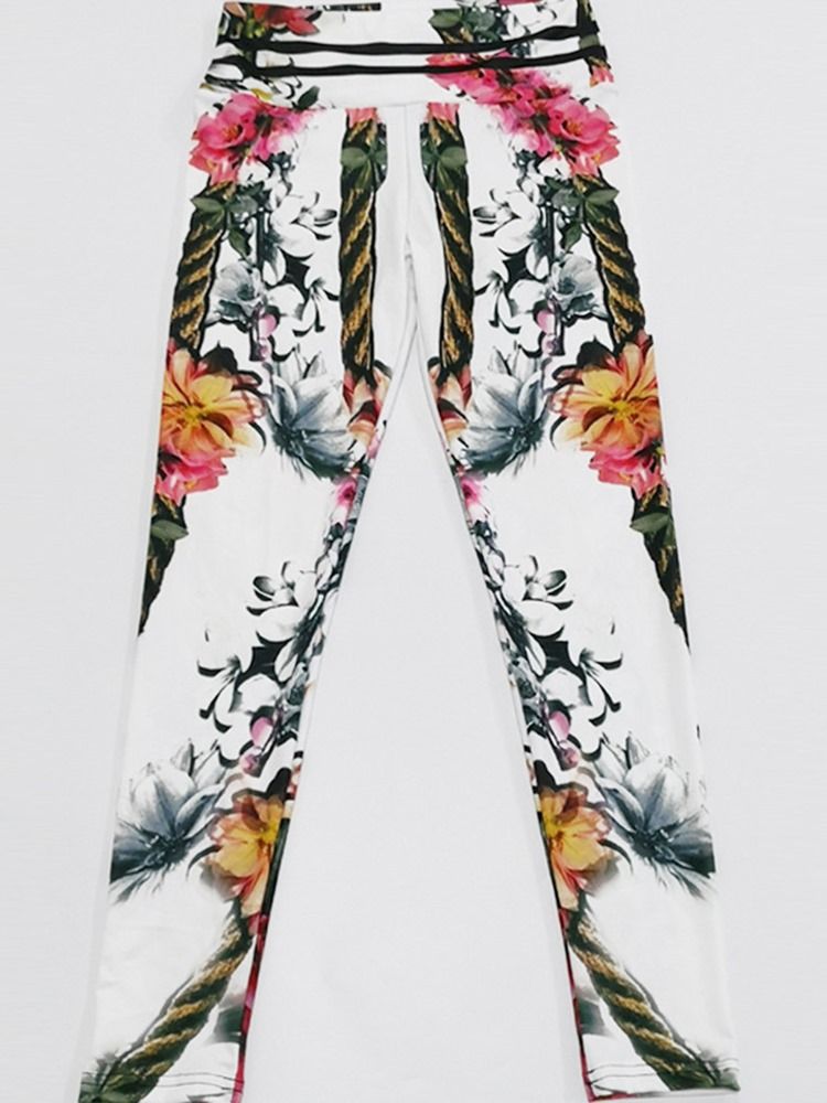 Print Floral Whip Nylon High Waist Women's Leggings Yogabyxor High Waist Tiktok Leggings