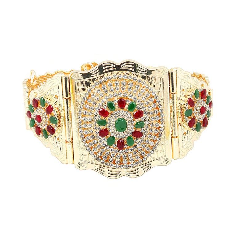 Ethnic Diamond Metal Belt