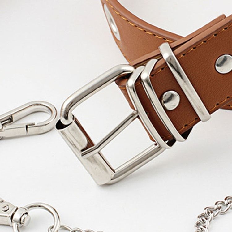 Pin Buckle Casual Pu Belt