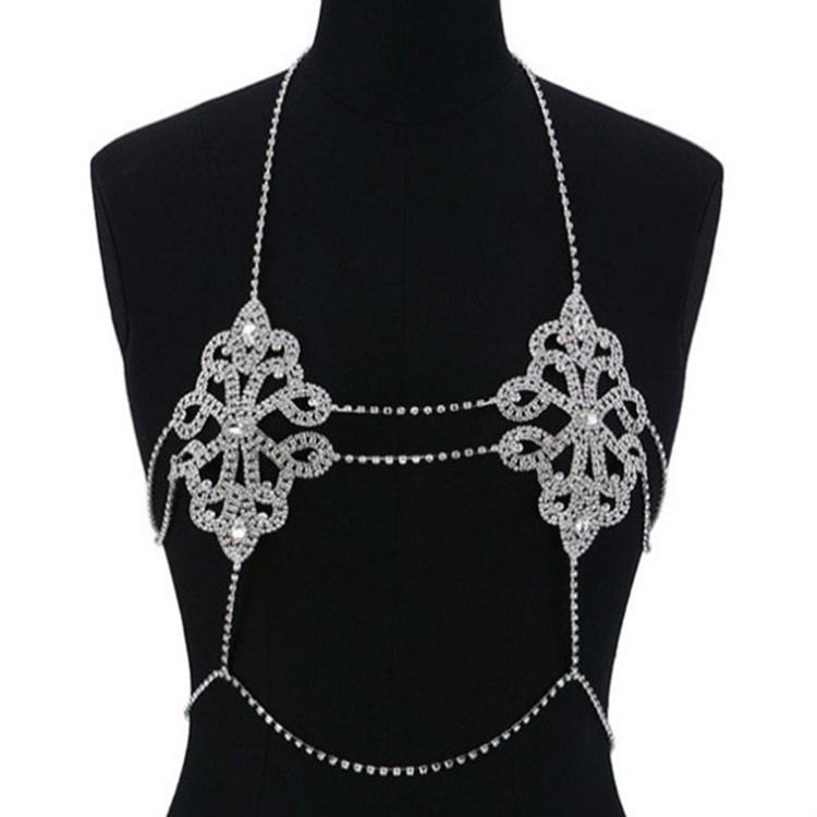 Rhinestone Body Chain Necklace