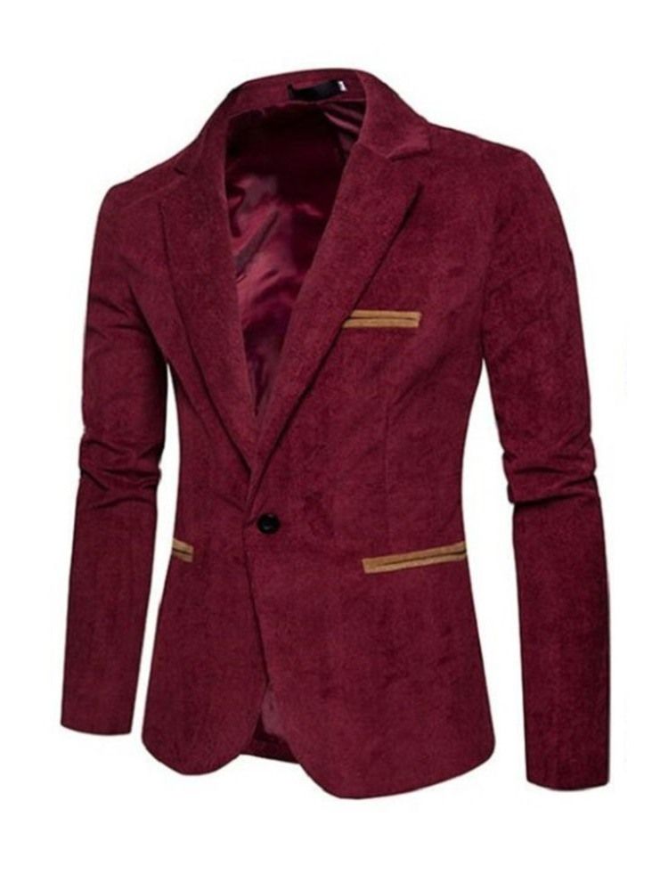 En Knapp Casual Herr Slim Slim Blazer