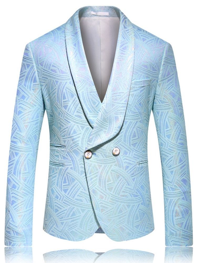 Fashion Notched Lapel Single-breasted Men's Blazers