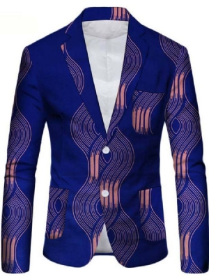 Single-breasted Notched Lapel Casual Men's Leisure Blazer