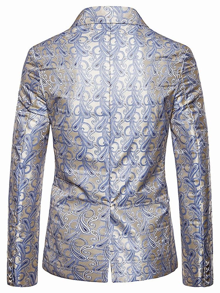 Single-breasted Print Casual Men's Leisure Blazer