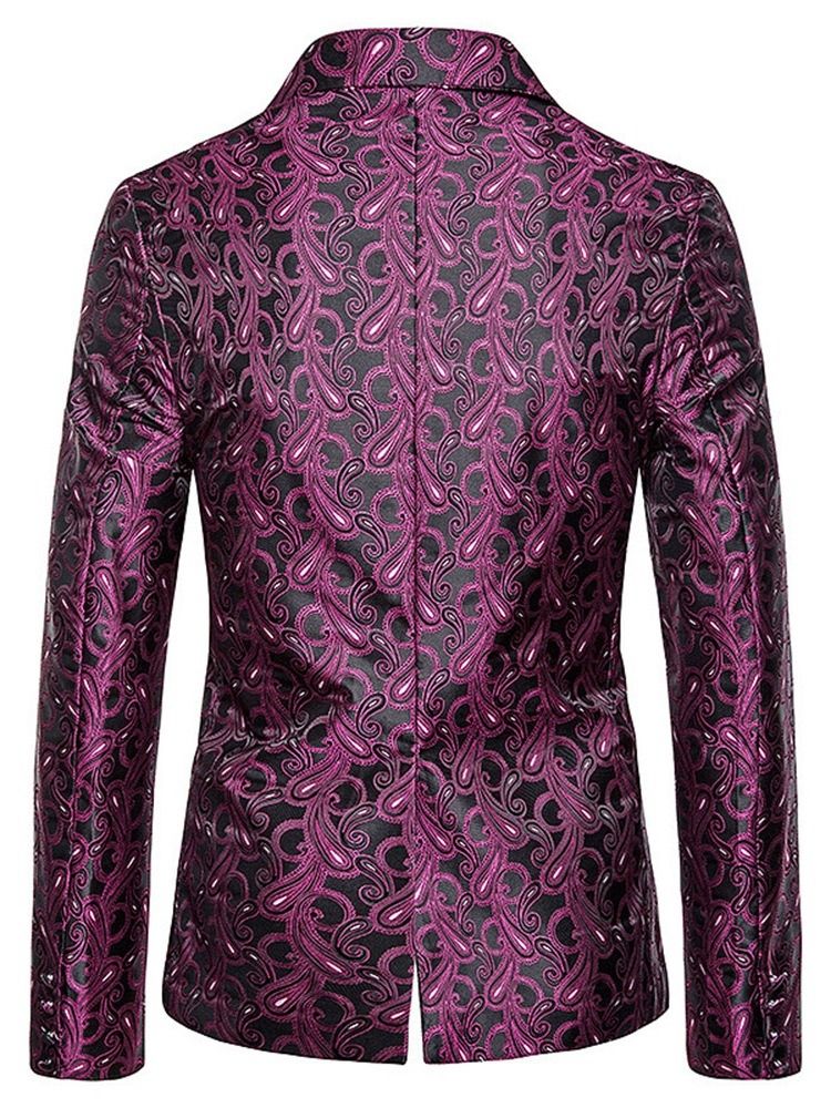 Single-breasted Print Casual Men's Leisure Blazer