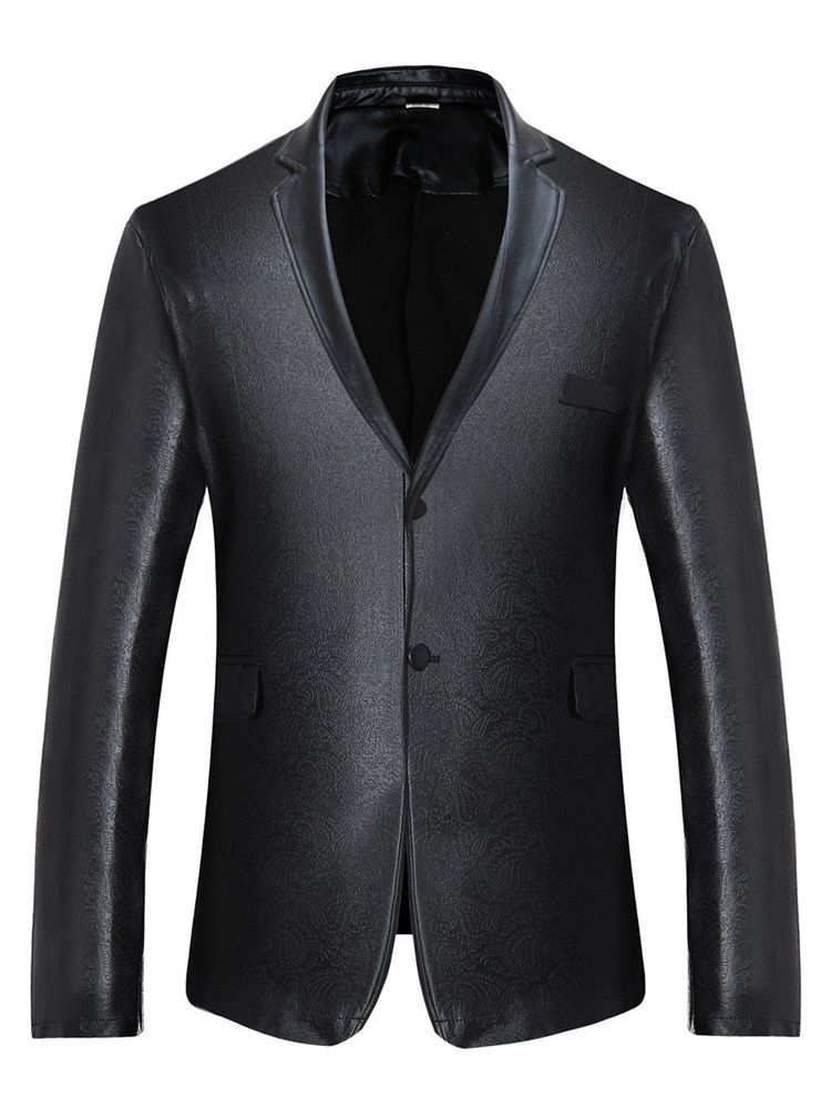 Single-breasted Slim European Blazer För Män