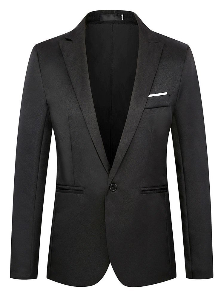 Slim Casual Plain Men's Blazer