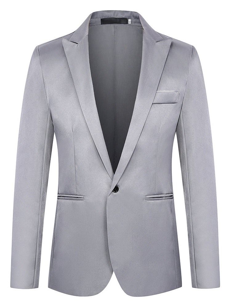 Slim Casual Plain Men's Blazer