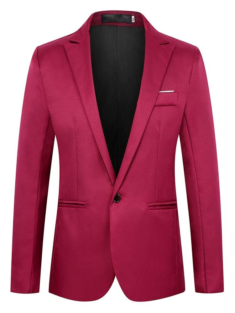 Slim Casual Plain Men's Blazer